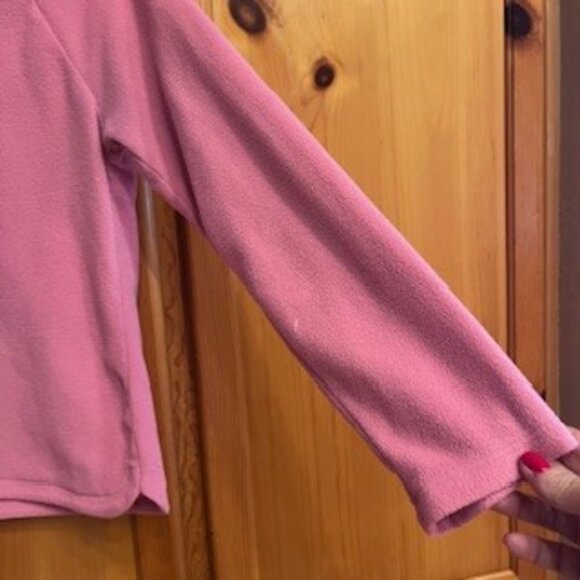 Talbots Fleece Mock Pullover Size Medium - Picture 3 of 6
